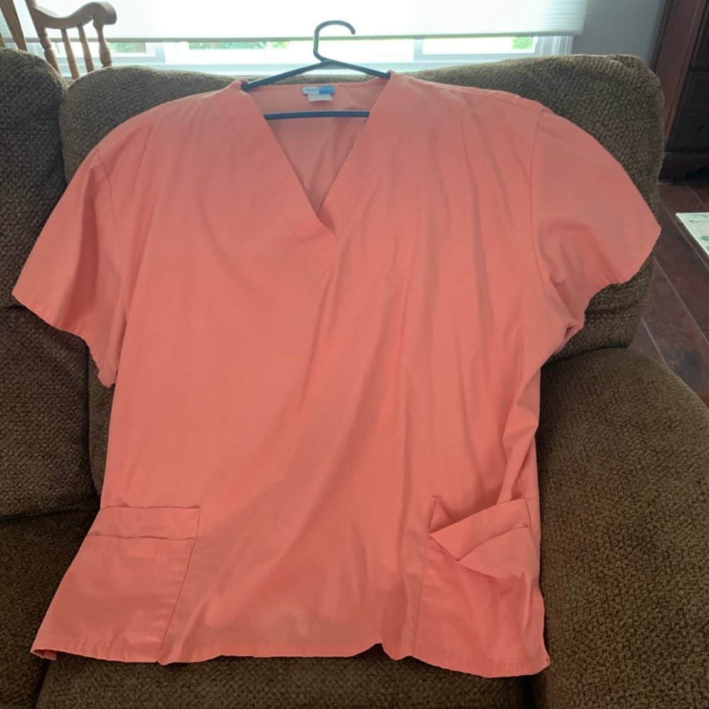 Rose Color Scrub Top